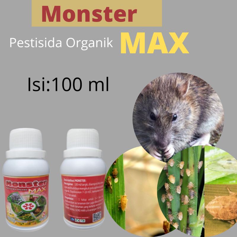 Pestisida Herbisida Fungisida Organik Cair Monster Max,Pestisida Pembasmi semut pada tanaman cabe,Pe