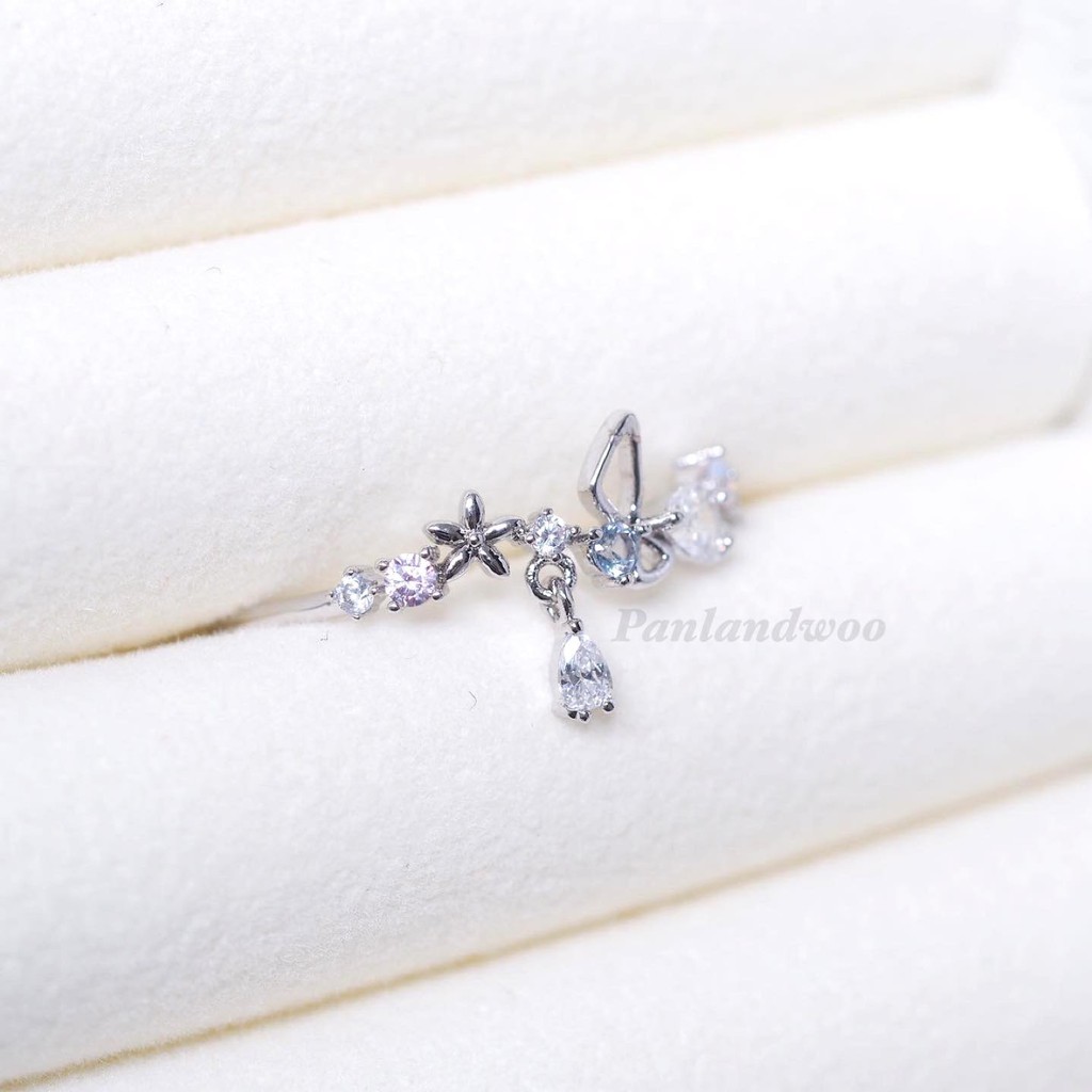 Panlandwoo - Cincin Wanita Korea Rhodium Julie-7
