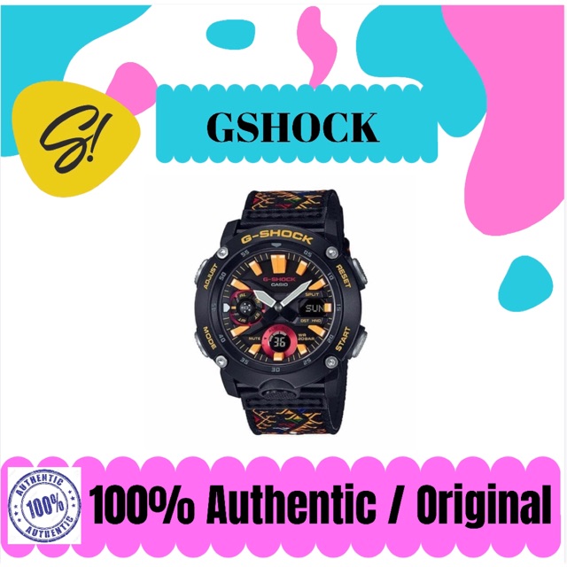 Jam Tangan Gshock GA-2000BT-1A Jam Tangan Casio Gshock GA2000BT-1A Authentic