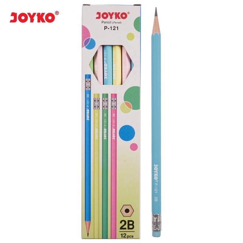 

(PERLUSIN) Pencil Pensil Joyko P-121 2B 1 Box 12 Pcs