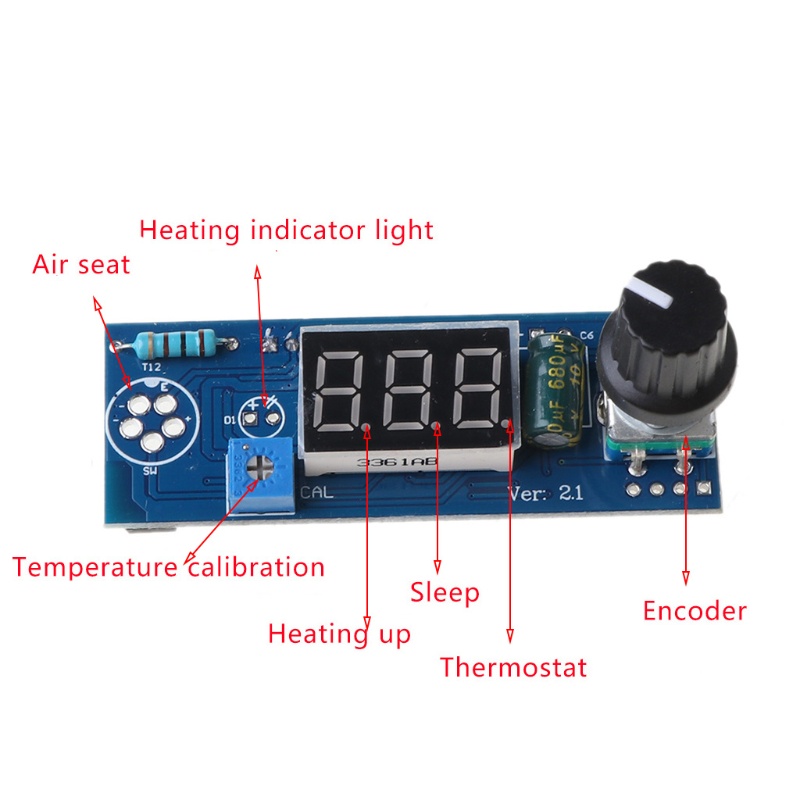 Btsg Stasiun Solder Besi Digital Untuk HAKKO T12