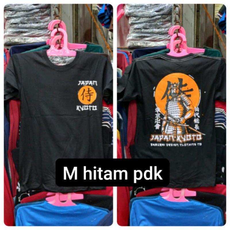 Kaos anak tanggung hitam samurai japan kyoto ready