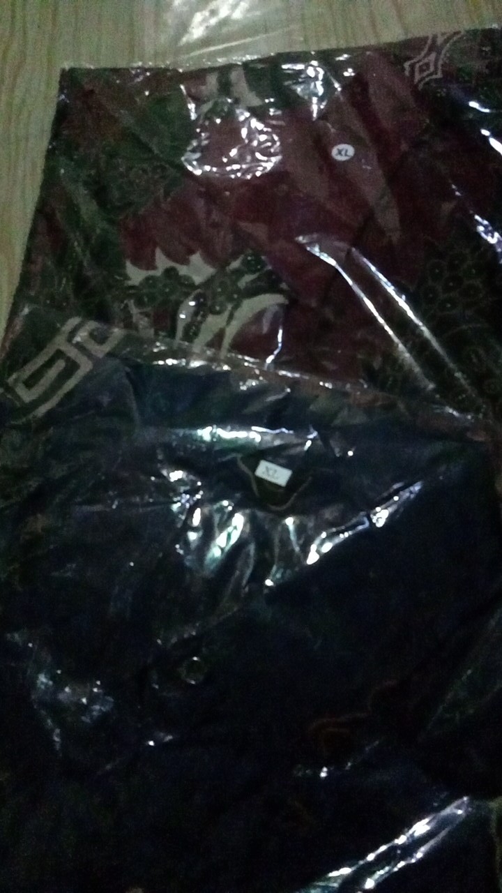 Atasan Batik Pria Lengan Panjang Kenongo Hem Padi Pekalongan M L Xl