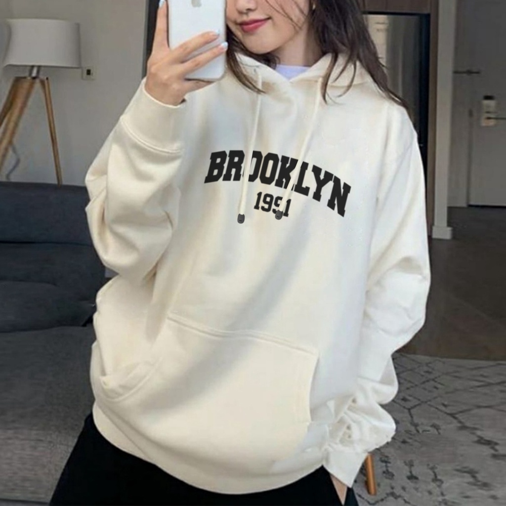 Sweater Hoodie BROOKLYN 1991 Jumper Pria Wanita Size S M L XL XXL XXXL