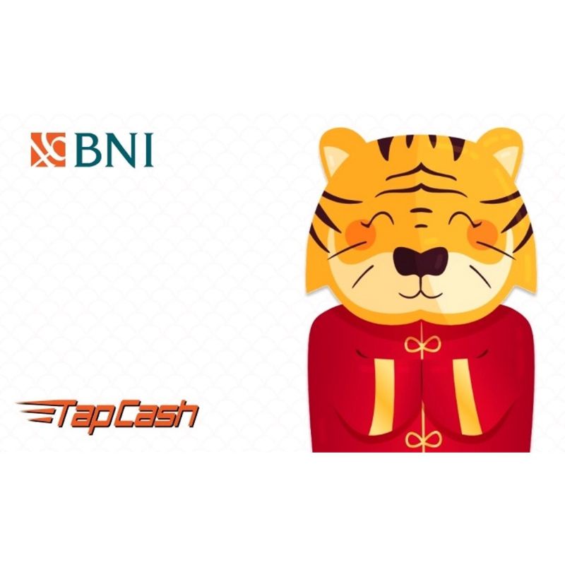 Tapcash Imlek / Chinese New Year 2022 - CHIBI Tiger /Like eMoney eTOLL Flazz or Brizzi