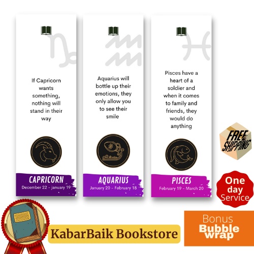 

Pembatas Buku Horoscope Quotes