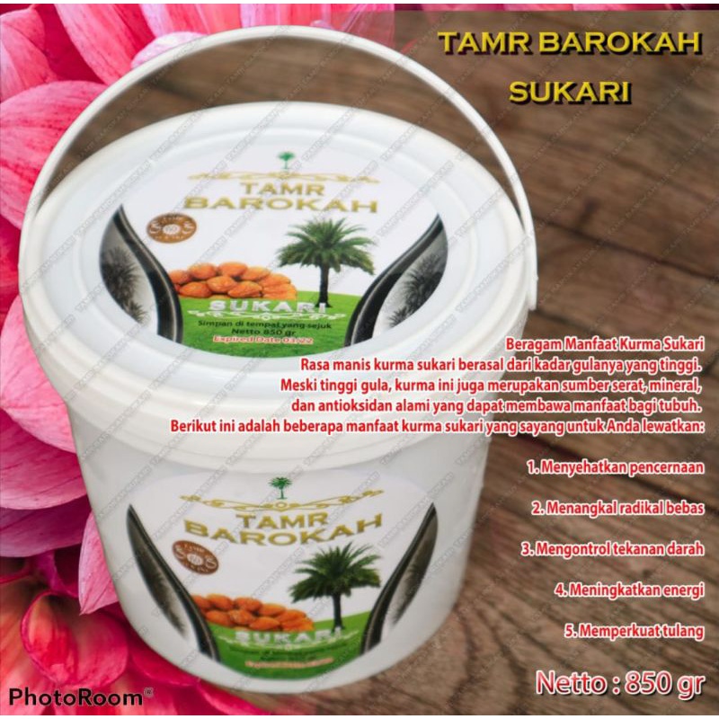 

kurma Sukari Barokah ( Kemasan ember 850 gr)