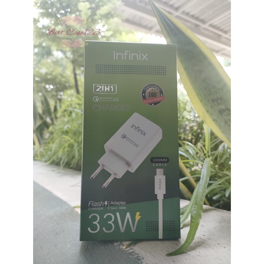 Charger Cashan Infinix Fast Charging 3A 33W ORIGINAL tipe c USB BC6539