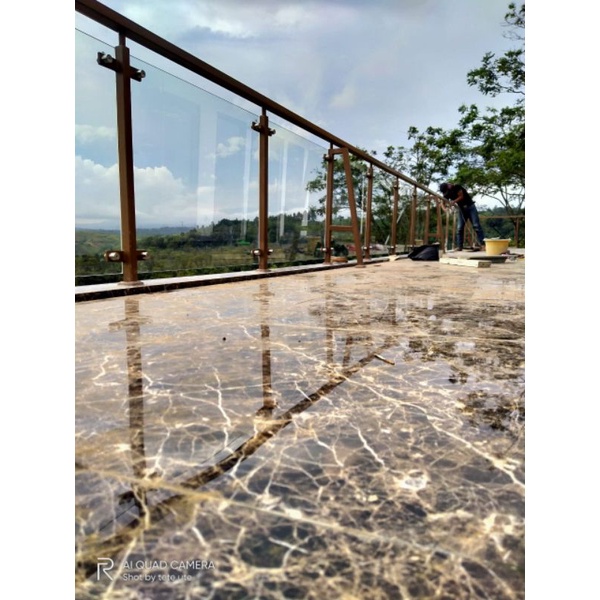 pagar kaca balkon kaca railing tangga kaca galvanis