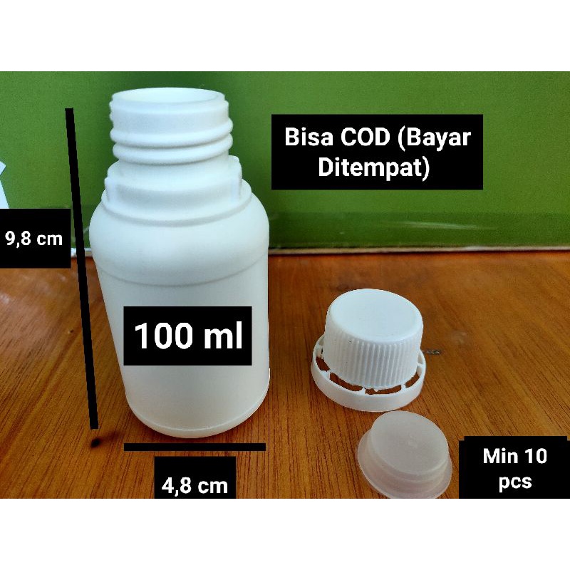 Jual botol labor agro hdpe 100 ml min 10 pcs | Shopee Indonesia