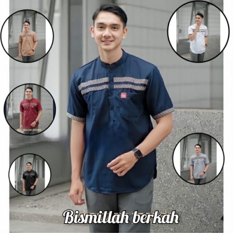 Baju Koko Kurta FF Pria Dewasa Lengan Pendek Terbaru 2022