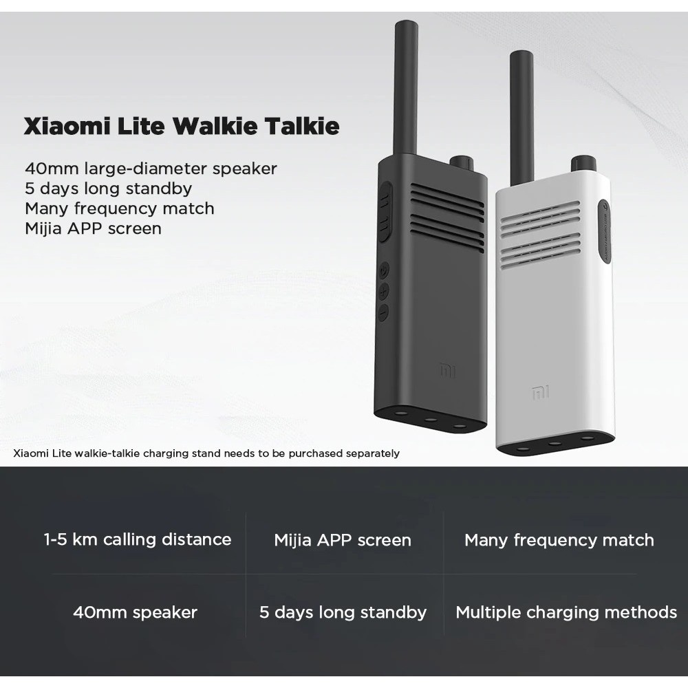 XIAOMI Walkie Talkie Lite - 16 Channels 2000mAh Battery - XMDJJL01 - Walkie Talkie Murah XIAOMI