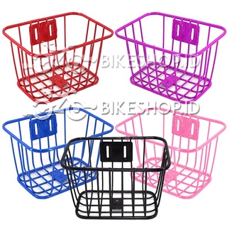 Keranjang Besi Warna Sepeda Anak Minion Lipat Basket | High Quality