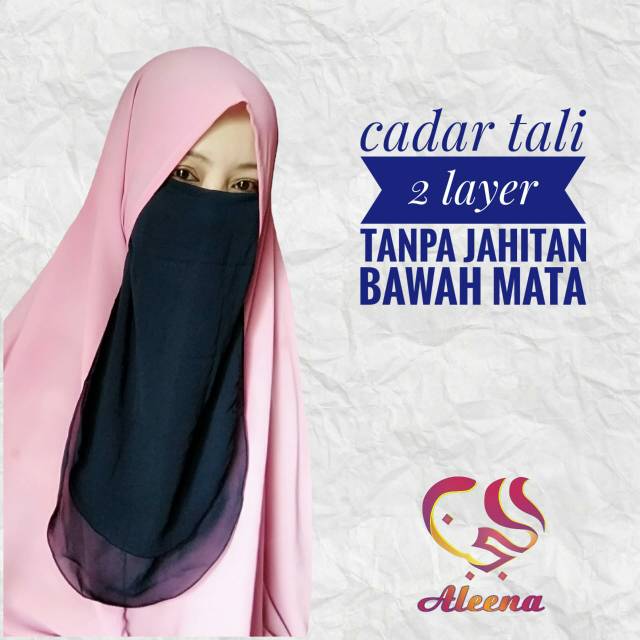 CADAR TALI 2 LAYER TANPA JAHITAN BAWAH MATA