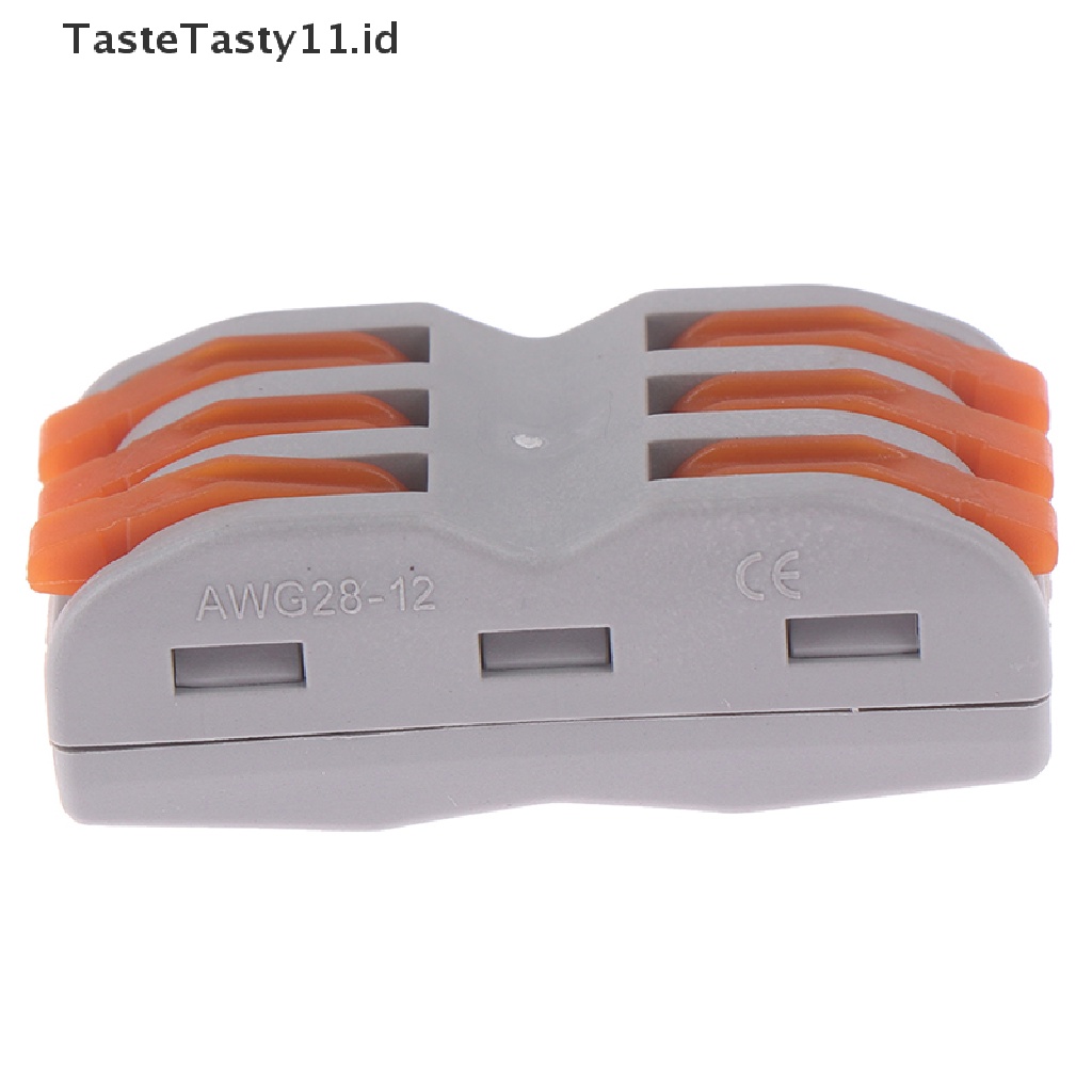 (TasteTasty) Spl-1 2 3 Way Terminal Block Konektor Kabel Listrik Reusable