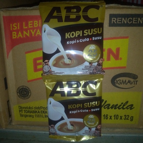 

Kopi ABC kopi susu sachet 31gr isi 10