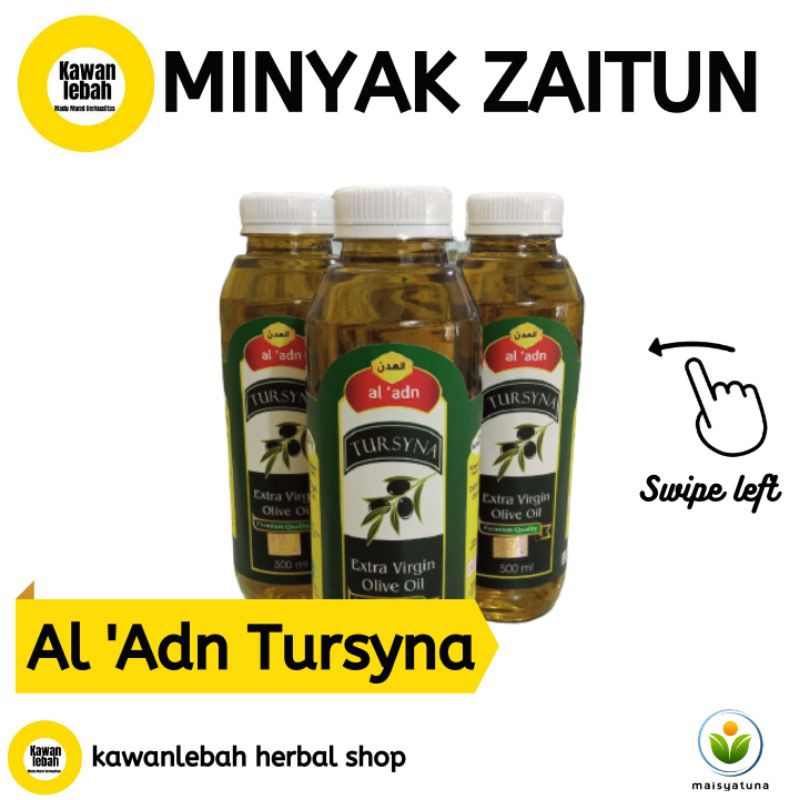 

MINYAK ZAITUN | EXTRA VIRGIN OLIVE OIL | AL 'ADN TURSYNA 500ML