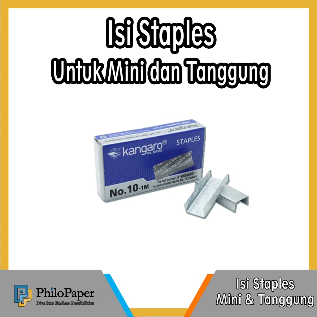 

ATK ~ Isi Staples No. 10 - 1m ( Untuk Straples Kecil / Tanggung )