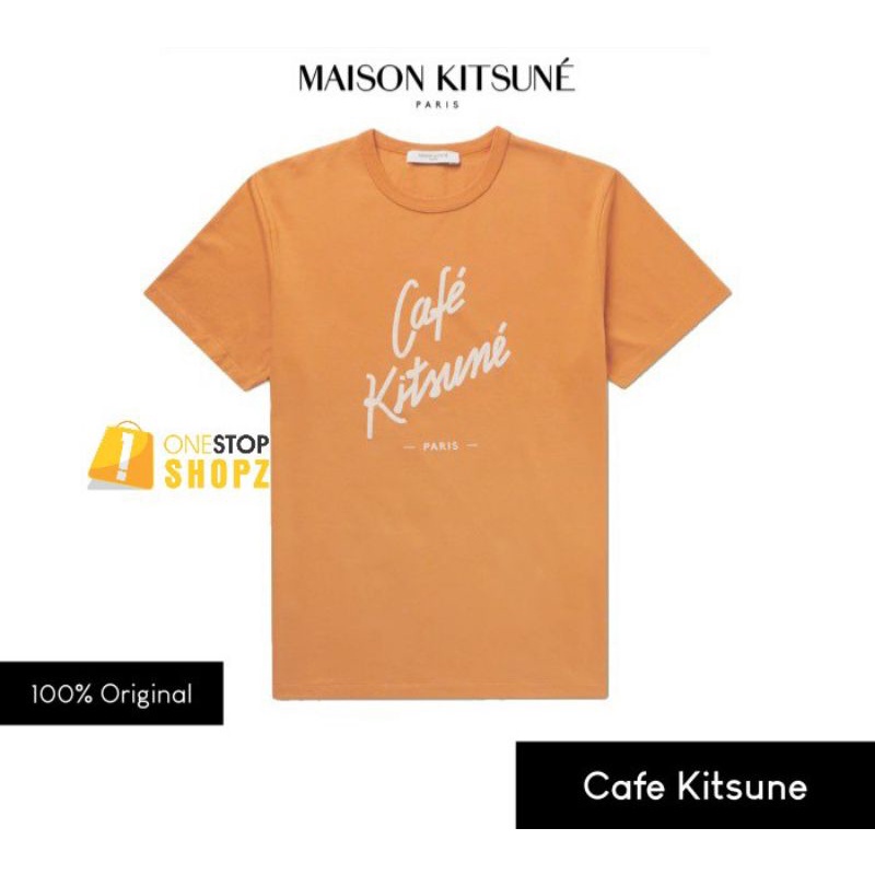 MAISON KITSUNE CAFE KITSUNE LOGO TEE ORIGINAL ONESTOPSHOPZ