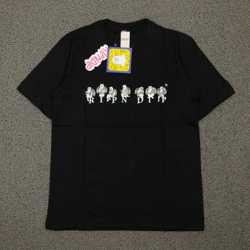 TSHIRT KAOS BAJU RIPNDIP ANGEL BLACK LIKE ORI