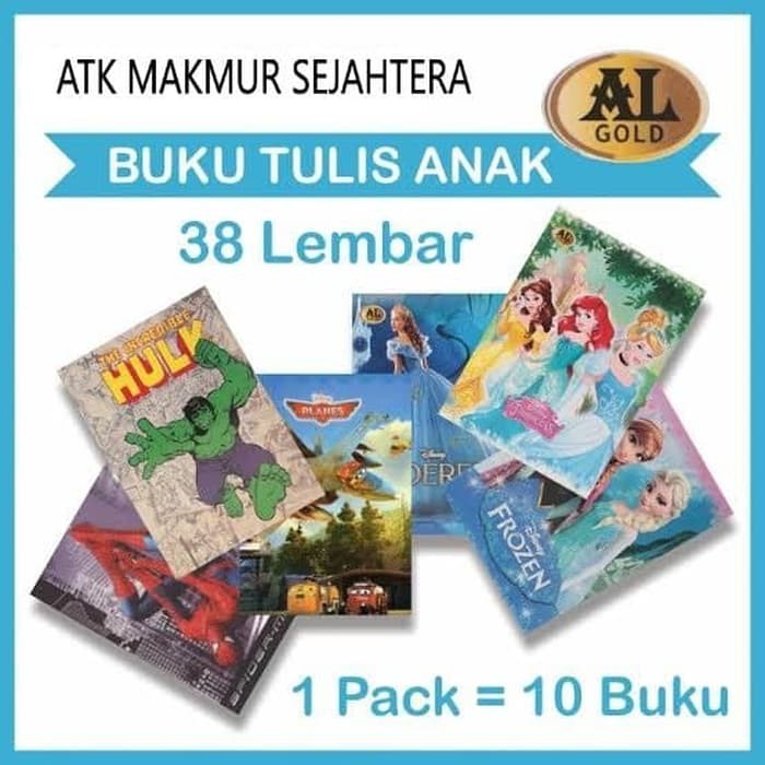 

Buku Tulis AL Gold 38 Lembar (10 buku)