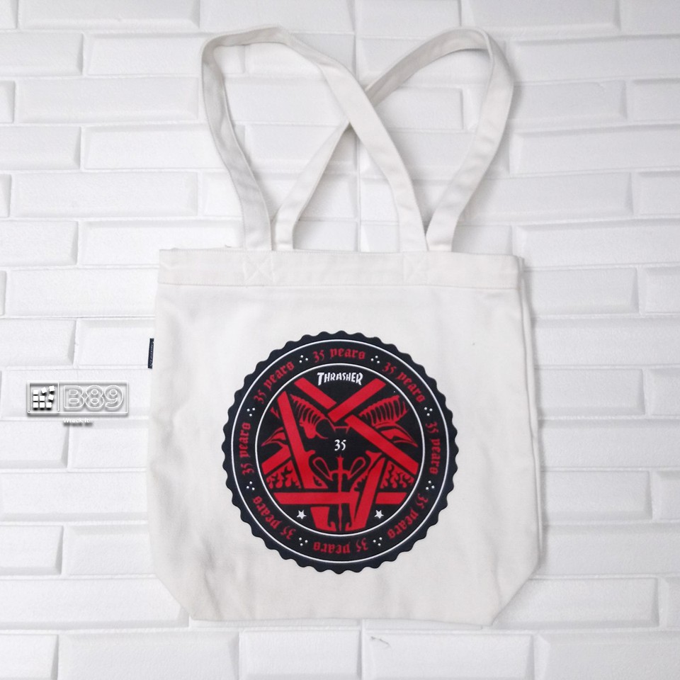 TAS JINJING THRASHER GOAT TOTE BAG ORIGINAL - WHITE