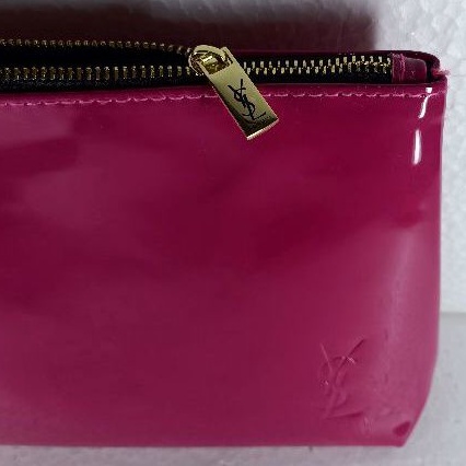 OriginaL Pouch Medium YSL Beaute Vinyl Fuchsia Murah