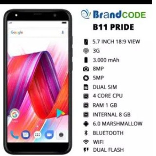 Brandcode B11 Mate 8 Ram 1gb Internal 8gb Layar 5 Jaringan 3g Wifi Shopee Indonesia