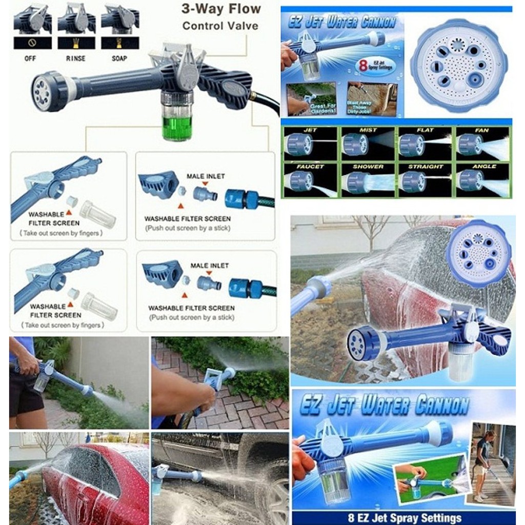 EZ JET WATER CANNON - ALAT SEMPROT AIR SEBAGUNA - ALAT CUCI MOBIL