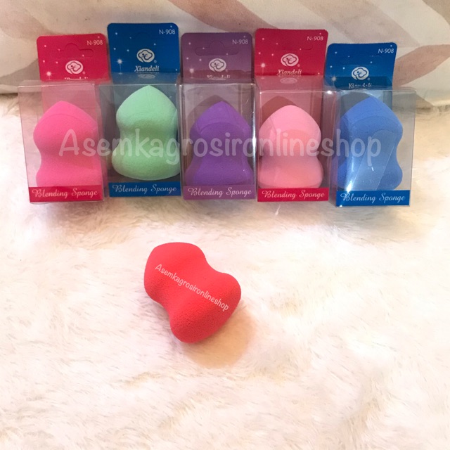 SPONS BEAUTY BLENDER GUCI MACAROON DENGAN BOX / SPONGE MAKEUP BEAUTY BLENDER