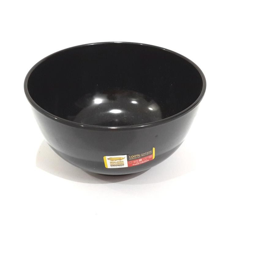 TERBARU W0806 Mangkok Kaki 6 inc Hitam Golden Dragon$