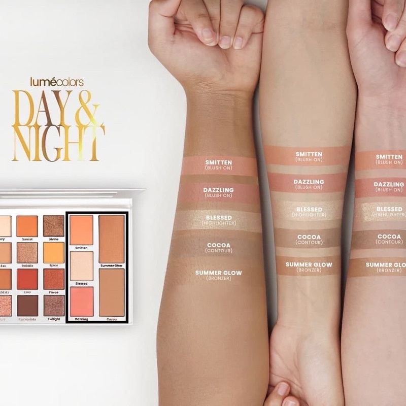 Image of lumecolors 12 colors eyeshadow day & night palette #2