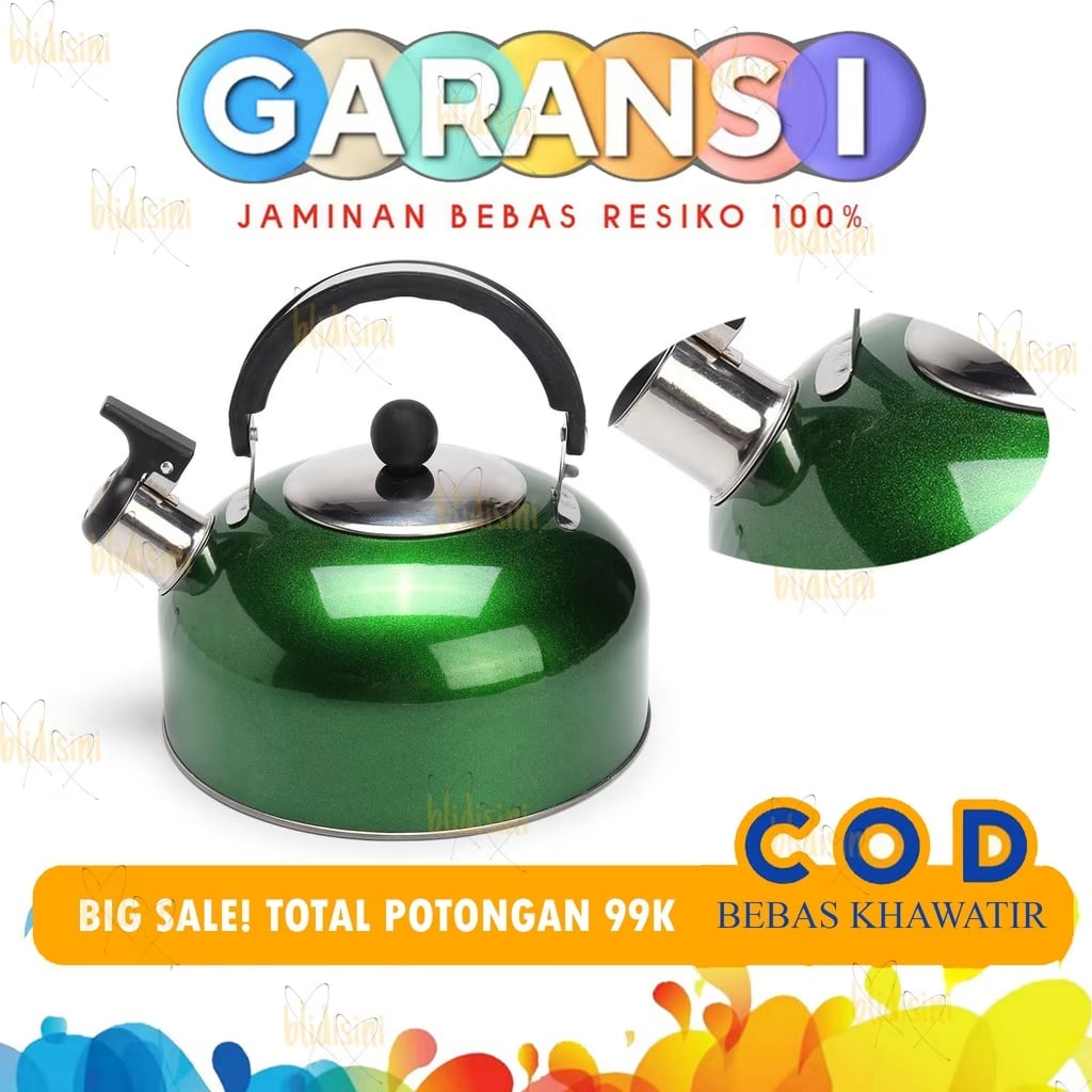Teko Siul 3 Liter - Ceret Bunyi Untuk Masak Air Stainless