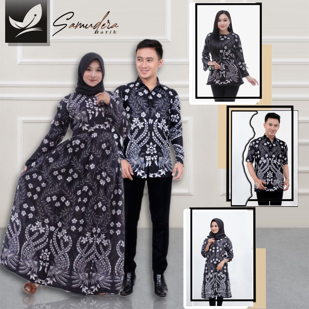 Maura Couple - Sania Ruffle Batik Couple Ori Ndoro Jowi Garansi Termurah Shopee - BATIK MODERN SOLO