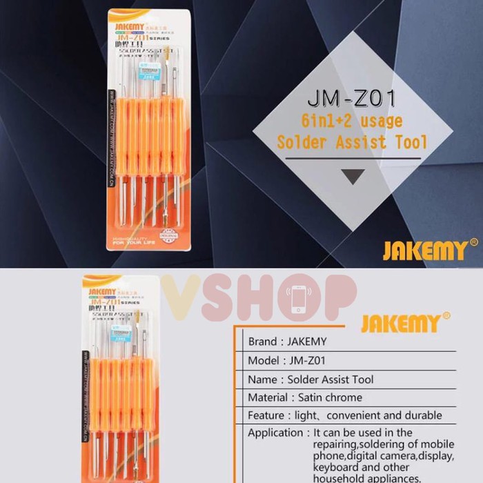 SOLDER ASSIST TOOL SET - ALAT BANTU SOLDER JAKEMY JM-Z01