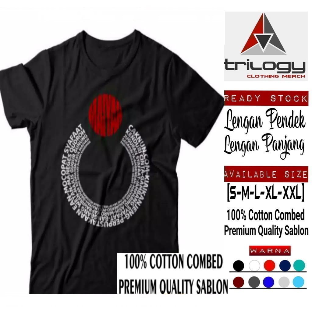 KAOS DISTRO CAK NUN MAIYAH BAHAN COTTON COMBED ORIGINAL (READY LENGAN PENDEK DAN PANJANG)