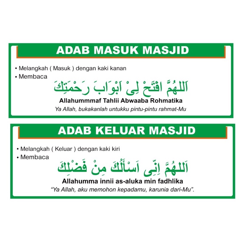 Doa Masuk Keluar Masjid Homecare24