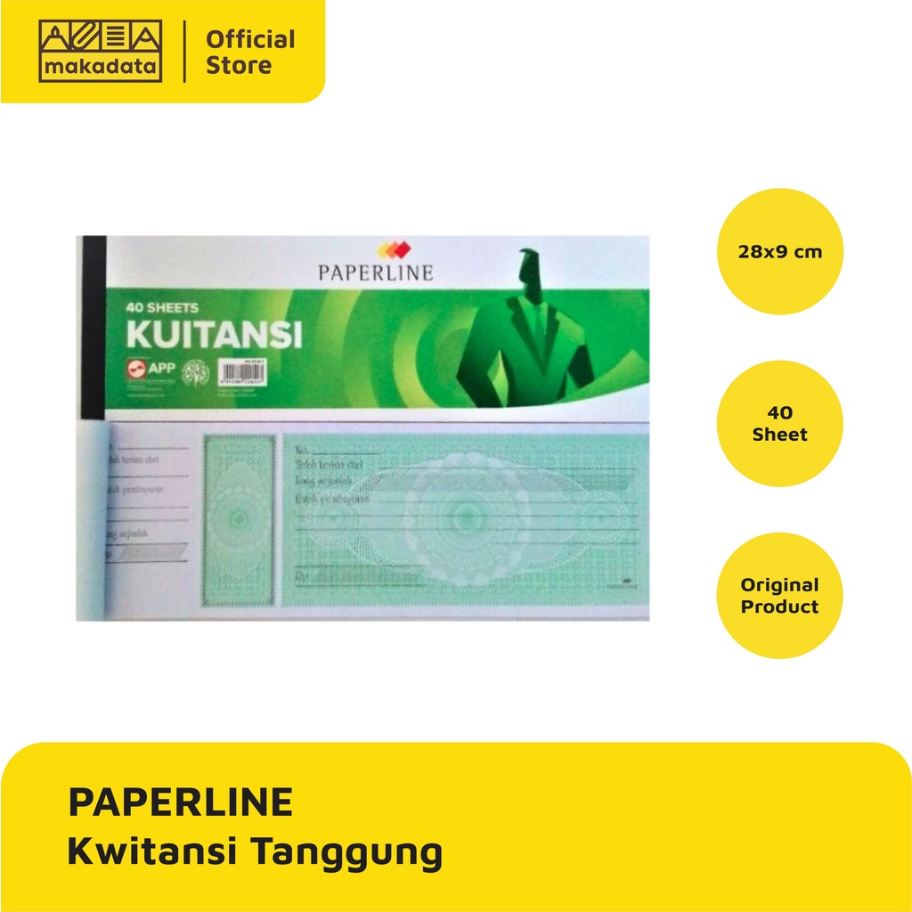 BUKU KWITANSI KUITANSI PAPERLINE TANGGUNG