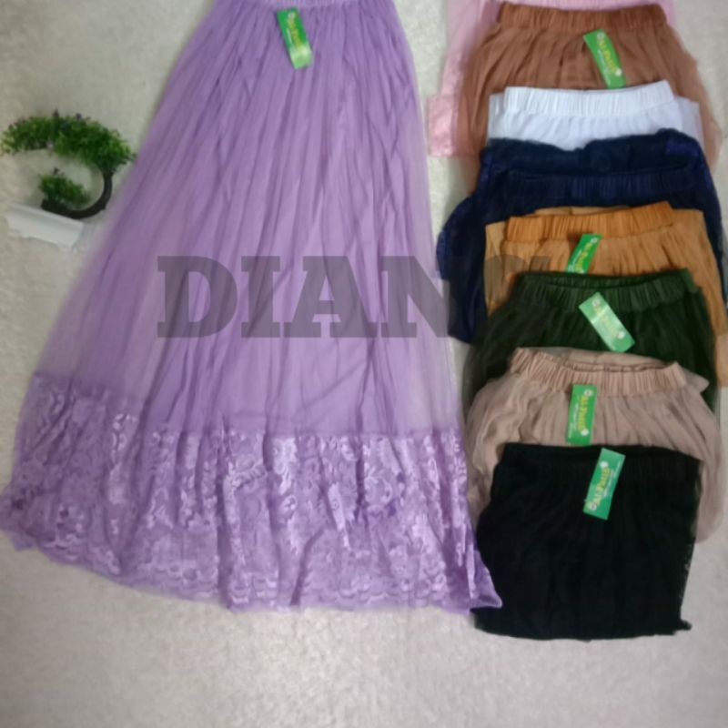 Rok Tutu Renda Bawah / Rok Tutu Renda MAxi Skirt/ Rok Tutu Motif Import