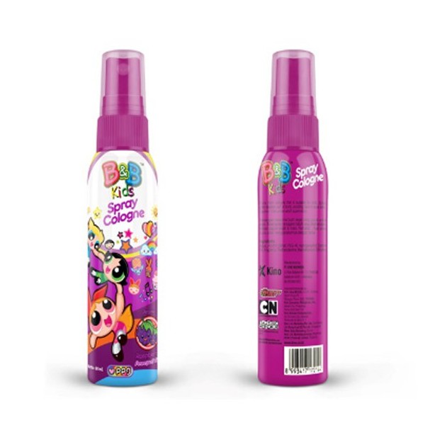 B&amp;B Kids Spray Cologne Powerpuff Girls 60 ml, 100 ml