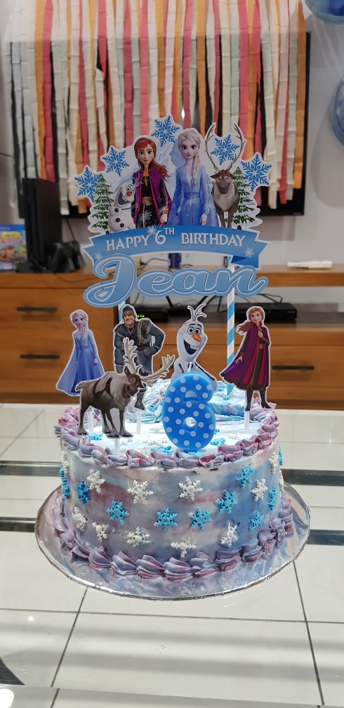 Frozen 2 Salju - Topper Cake Birthday / Hiasan Kue Ulang Tahun