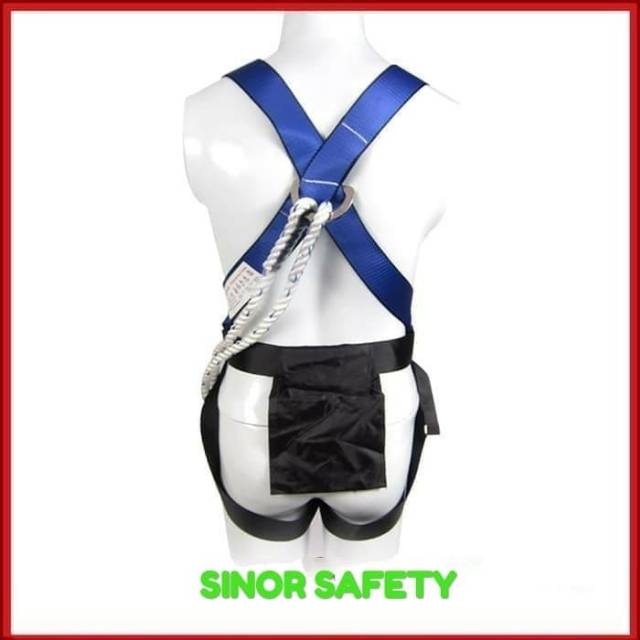 Full Body Harness Single Big Hook Ecofit Plus Tali Dada Safety GOSAVE