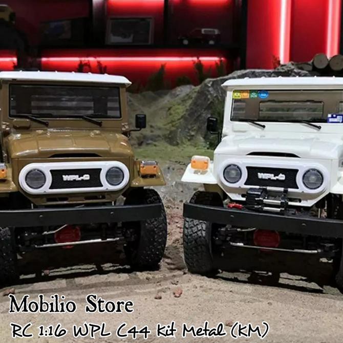 RC Cars - WPL 1:16 C44 C 44 KM Kit Metal Off Road Racing - Putih