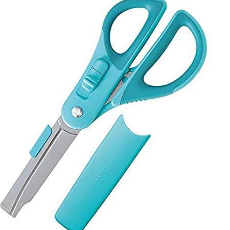 

SALE NEW !! Gunting + Cutter Kokuyo 2 Way Scissors Stainless HAZA-P410 - Biru Muda