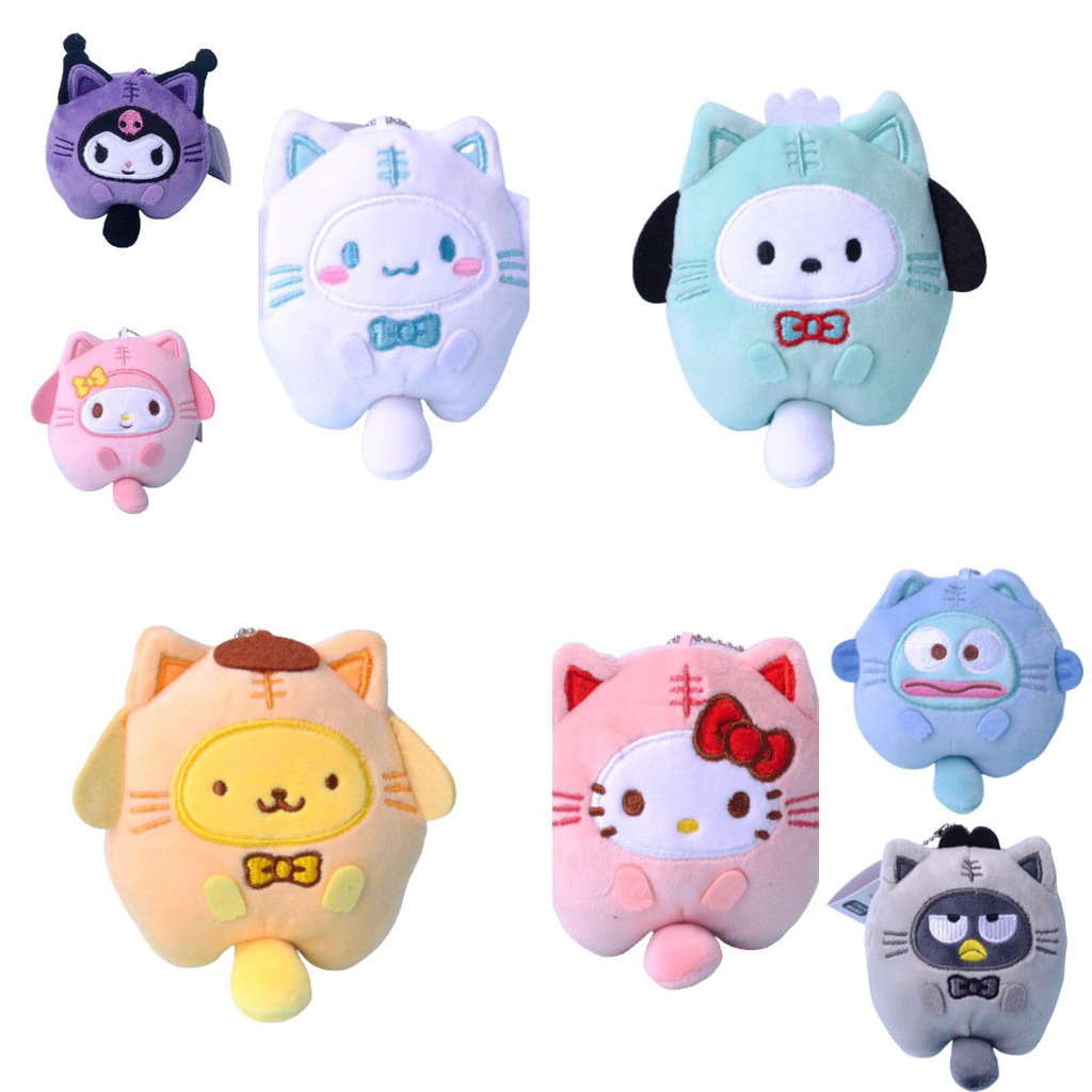 Liontin Cute Kuromi Cinnamoroll My Melody Pochacco Plushie Cocok Untuk Dekorasi Dan Cosplay