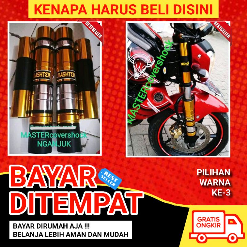 Master Cover Shock Byson Karbu Fi Atas Bawah Cover Shock Motor Byson Cover Shock Depan Byson Terbaru