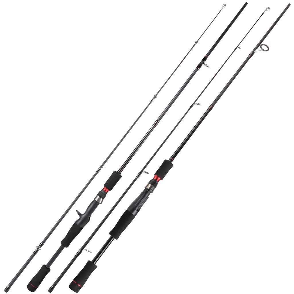 Sougayilang 2 Bagian 1.8M 2.1M Spinning Casting Fishing Rod Fiber Carbon Fishing Pole Fishing Tackle Joran Pancing