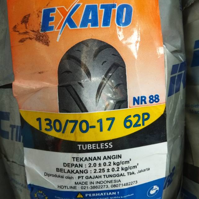 Ban Luar IRC 130/70-17 EXATO NR88 Tubeless