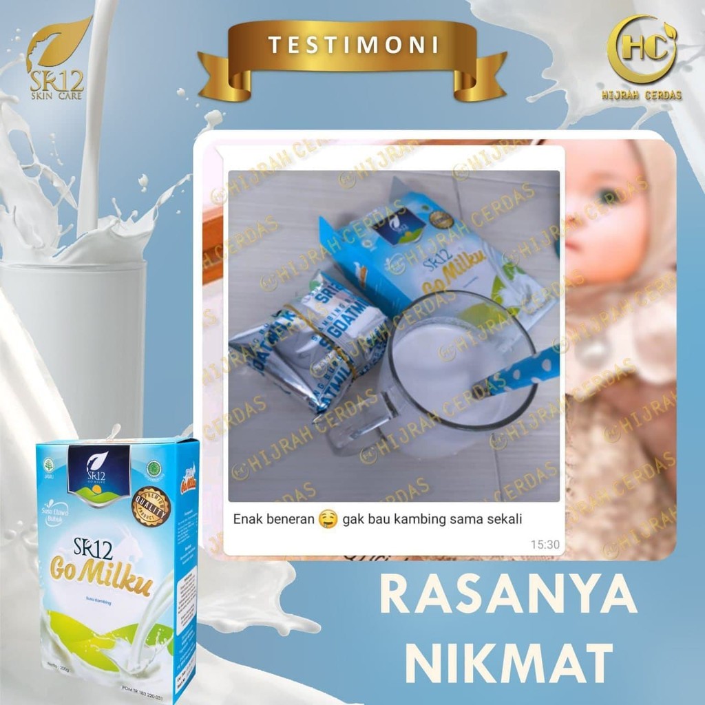 GO MILKU SR12 200 GR / GOMILKU SR12 / SUSU KAMBING ETAWA SR12