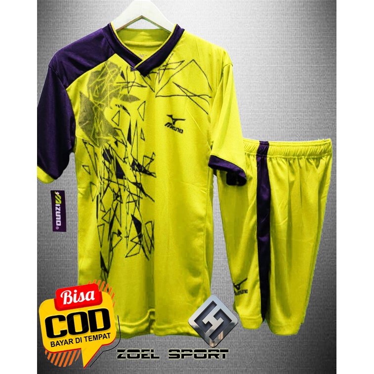 BAJU OLAHRAGASTELAN DEWASA MOTIF KACA KAOS VOLLY KOSTUM BADMINTON BAJU FUTSAL BOLA DAN SEPAKBOLA 1 SET TERKEREN